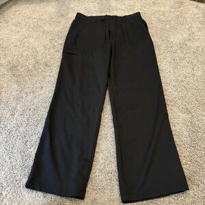 Men's Underarmour Performance 34x30 Black Golf Cargo Pants Belt Hoops Stretch